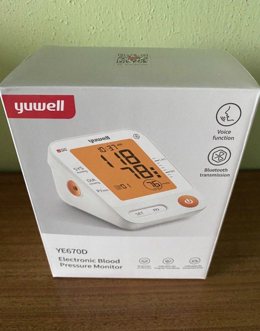 Yuwell Blood Pressure Monitor, Health & Nutrition, Health Monitors