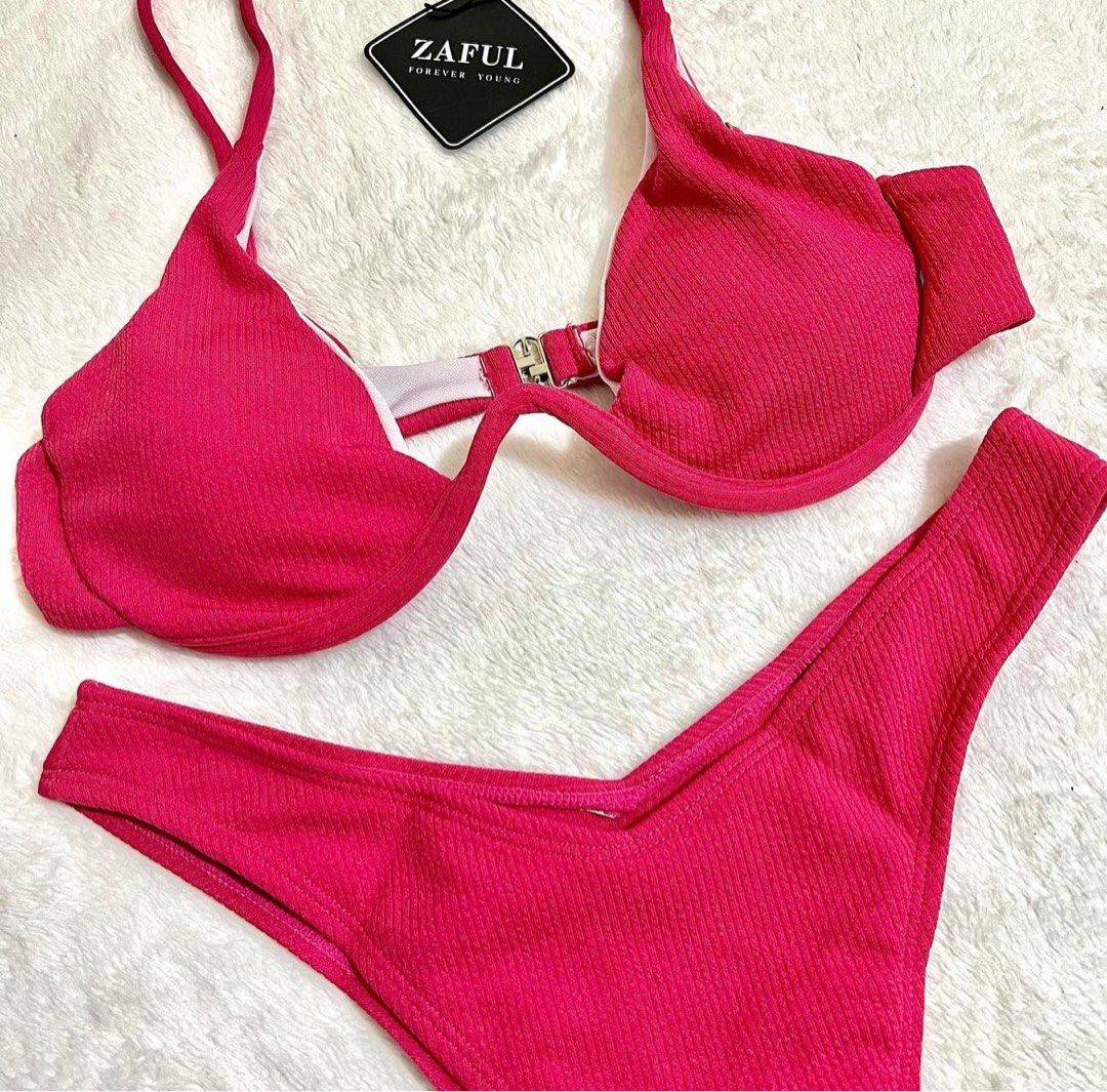 Hot pink bikini zaful hotsell