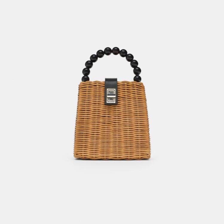 Rattan bag zara hotsell