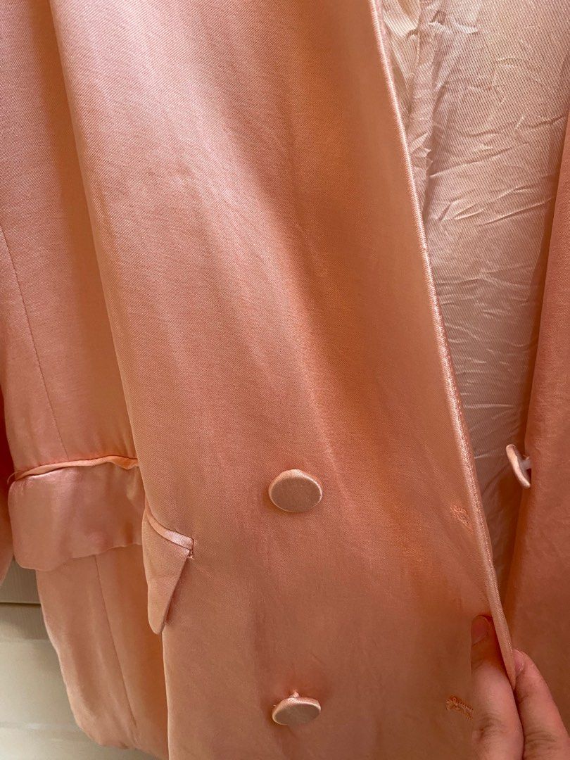 Zara Oversized Blush Pink Blazer on Carousell