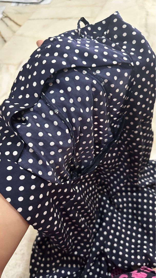 Zara polka dot jumpsuit hotsell dress