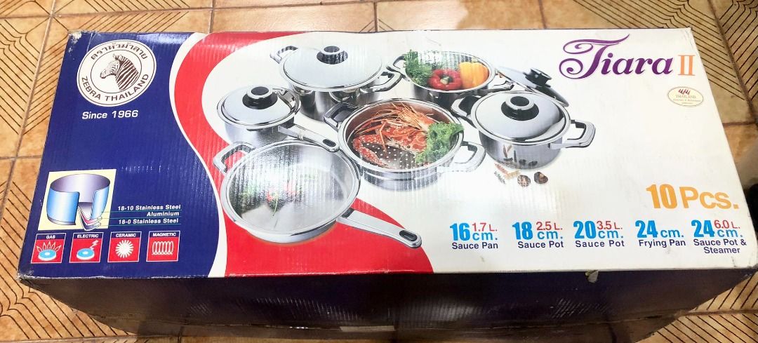 Zebra Tiara II Cookware set, TV & Home Appliances, Kitchen Appliances ...