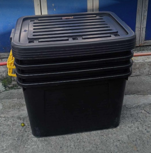143L BIG BLACK STORAGE BOXES To Manila & QC, Furniture & Home Living, Home Improvement
