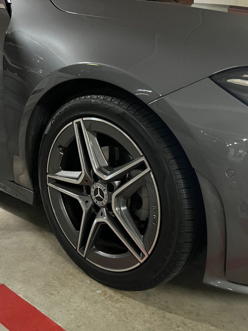 18 inch original AMG line rim, Car Accessories, Tyres & Rims on Carousell