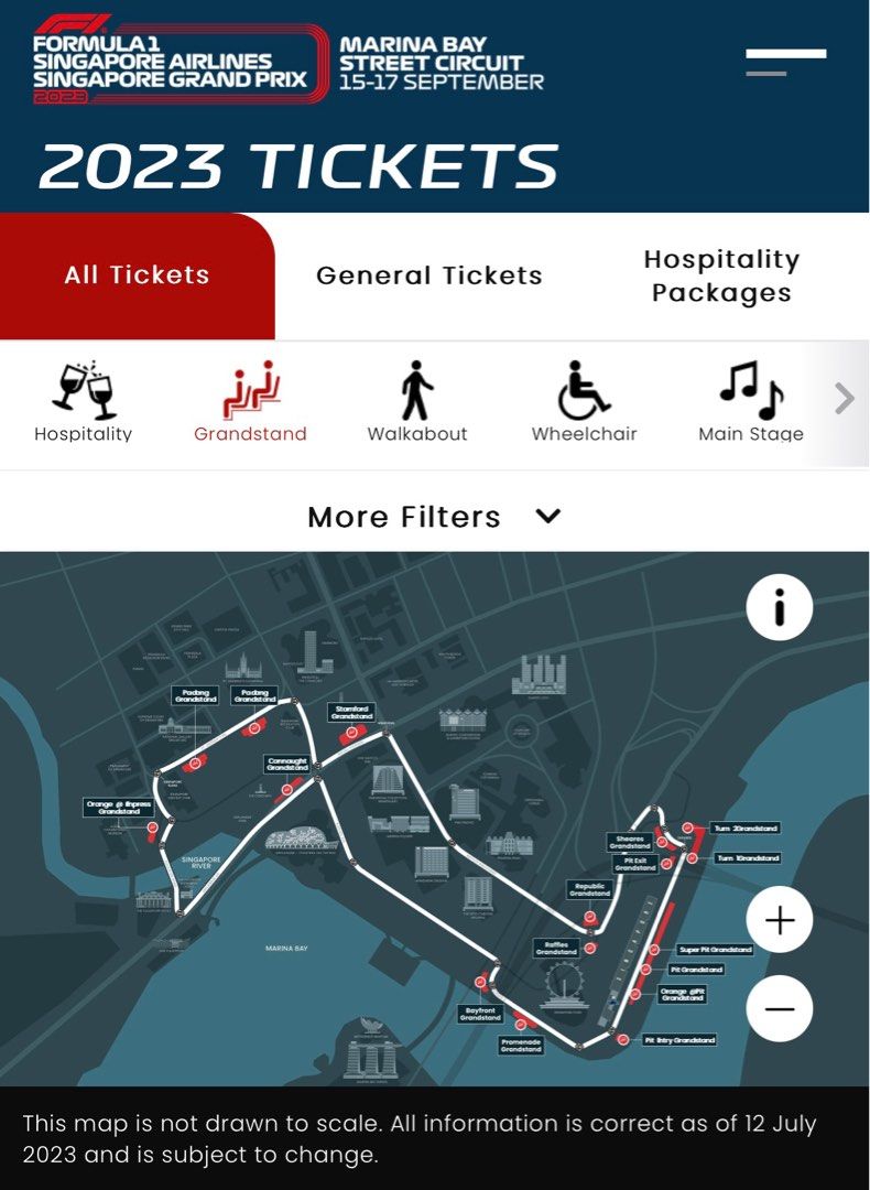1 SG F1 2023 Junior Pit Grandstand 3 day Ticket (12 to 16 years old), Tickets & Vouchers, Event
