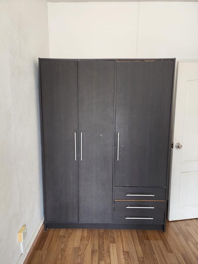 2x2 door walnut colour wardrobe 1x3 door walnut cour wardrobe 1