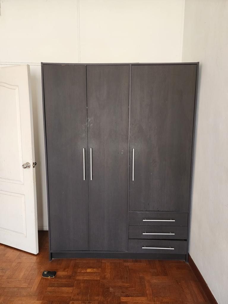 2x2 door walnut colour wardrobe 1x3 door walnut cour wardrobe 1