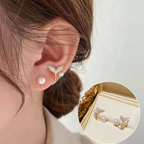 925 Silver Ear Stud New Trend Fashion Dangler Simple Ins Popular