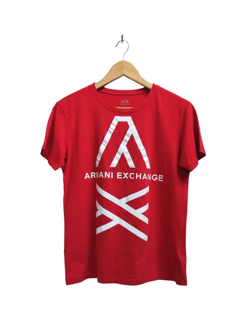 Authentic A X Armani Exchange Big Spell Out Logo T Shirt Men s