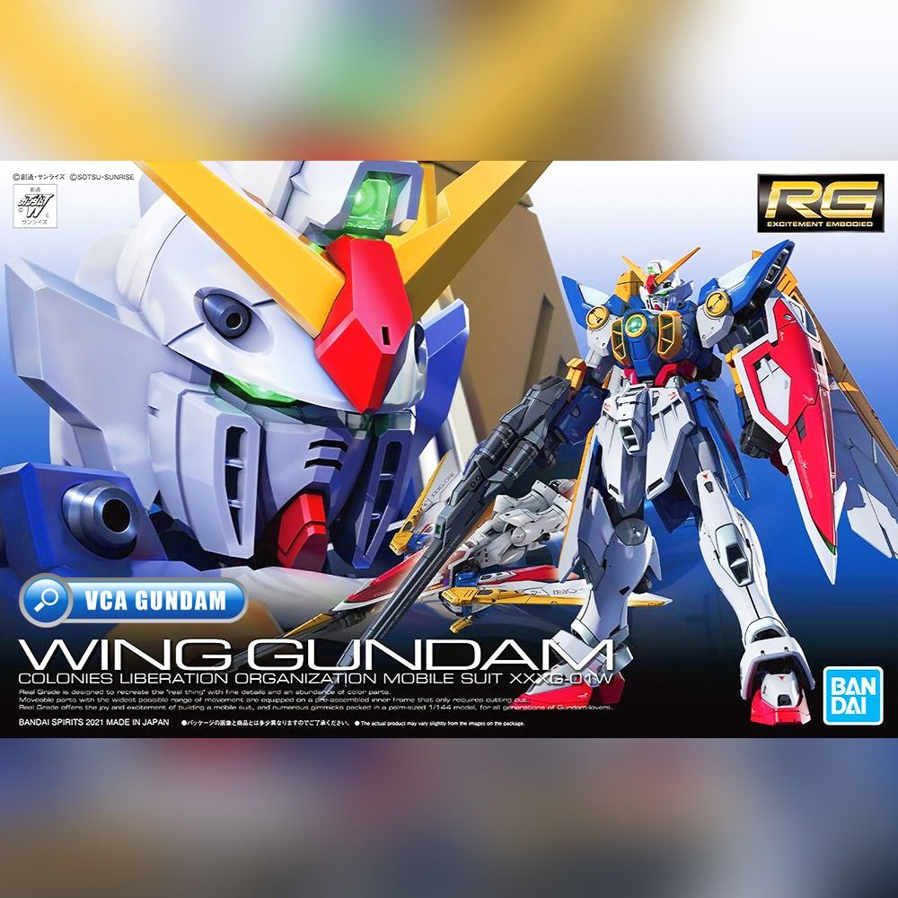 Mobile Suit Gundam Wing RG XXXG-01W Wing Gundam 1/144 Scale Model Kit