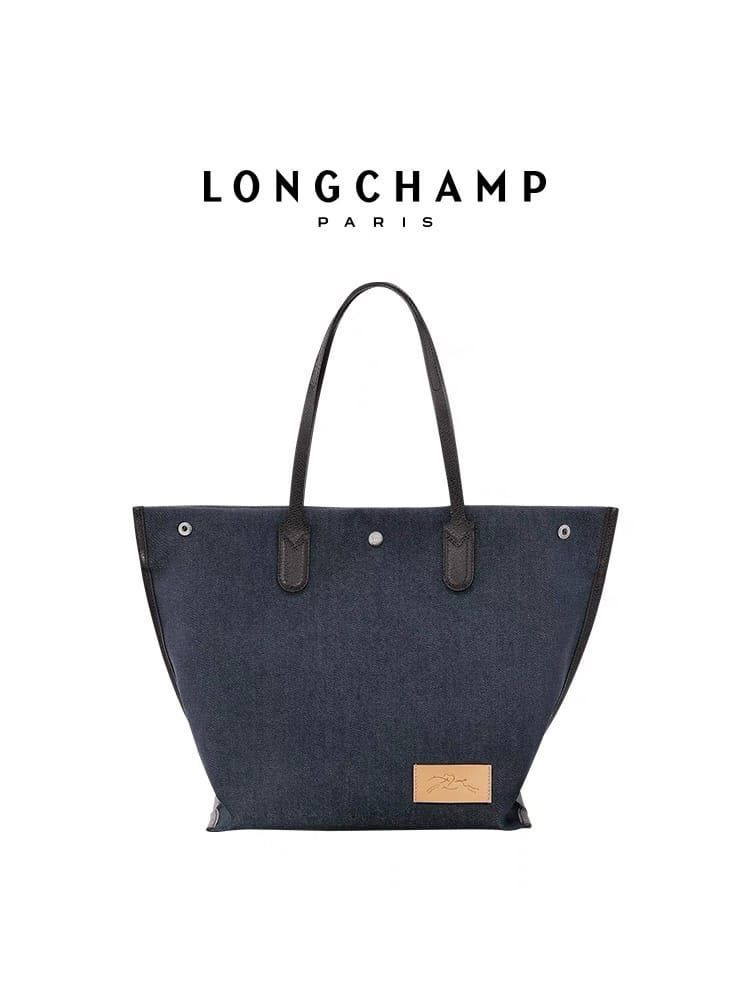 Longchamp denim handbags clearance