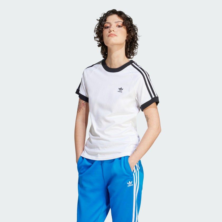 Adidas Adicolor Classics 3 Stripes Tee T shirt, Women's Fashion ...