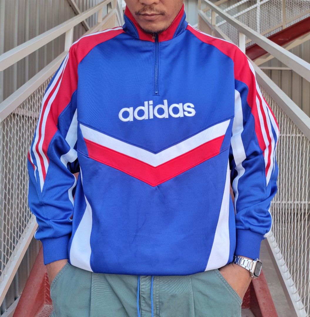 ADIDAS ORIGINALS QUARTER ZIP 90S JACKET Men s Fashion Coats