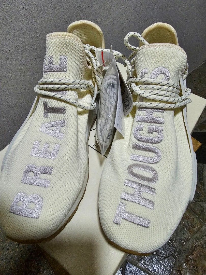 Adidas pharrell hotsell williams cream white