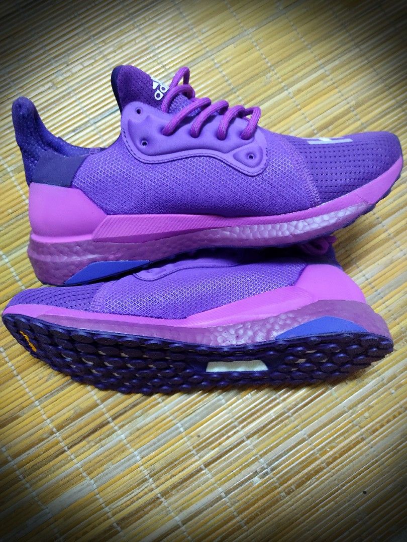 Purple human race shoes top