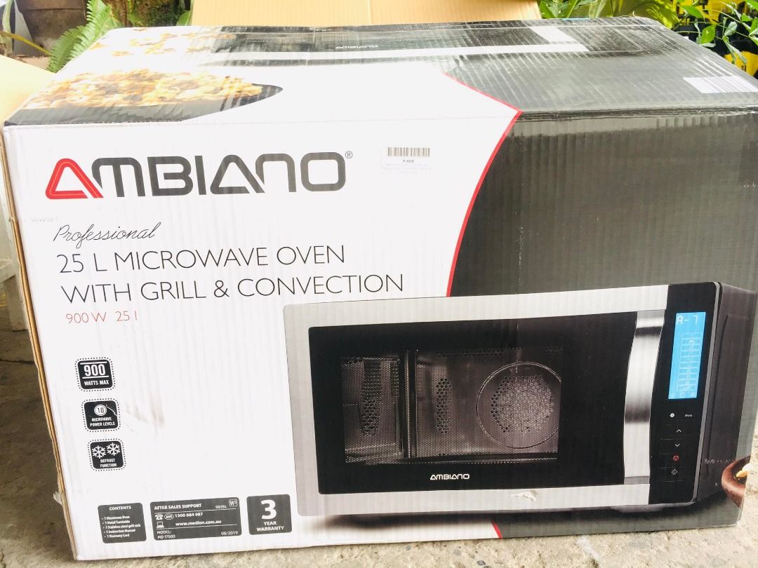 Ambiano 25L Microwave with Grill and Convection, TV & Home Appliances, Kitchen Appliances, Ovens