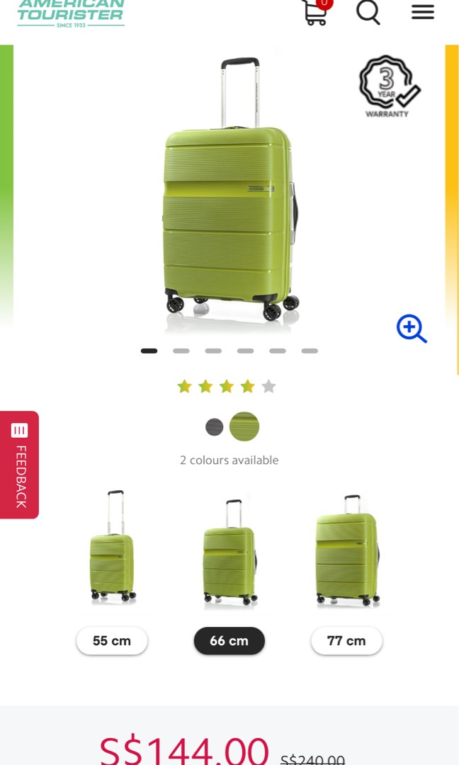 AMERICAN TOURISTER LINEX LUGGAGE, Hobbies & Toys, Travel, Luggage on