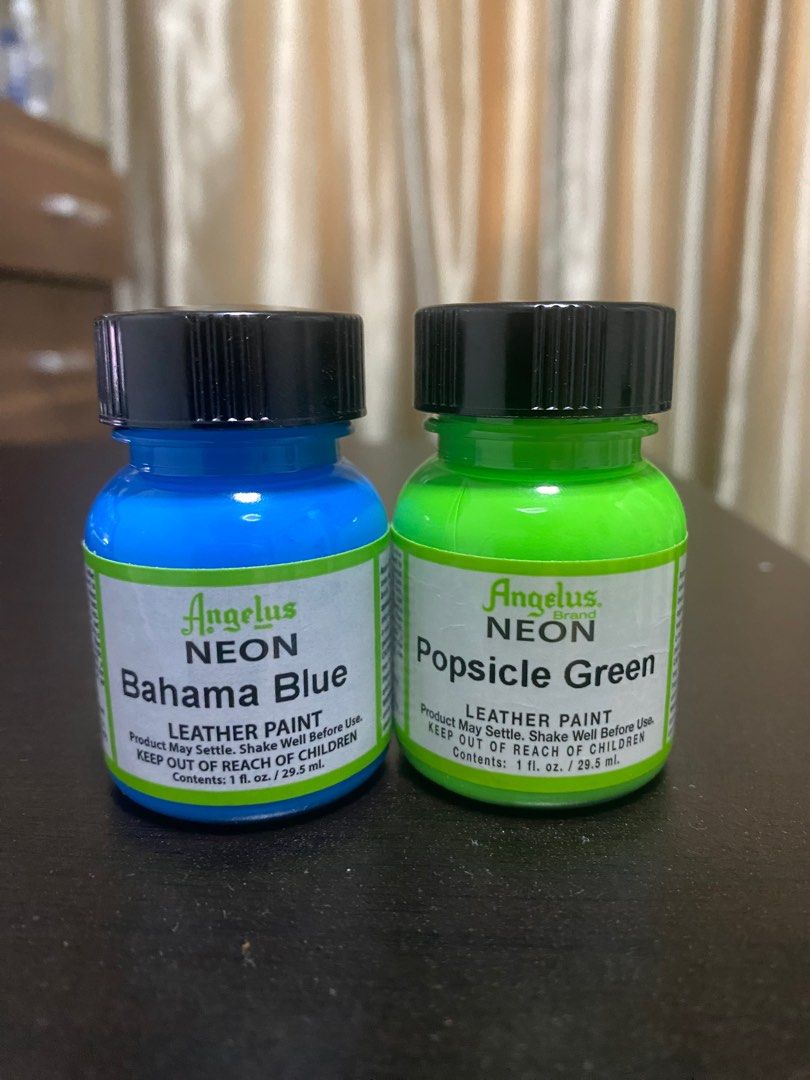 neon green shoe paint