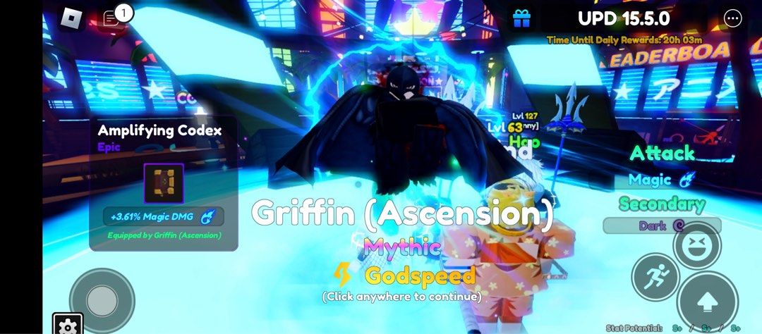 All SSS Unique Griffin Ascension In Anime Adventures Update 15 