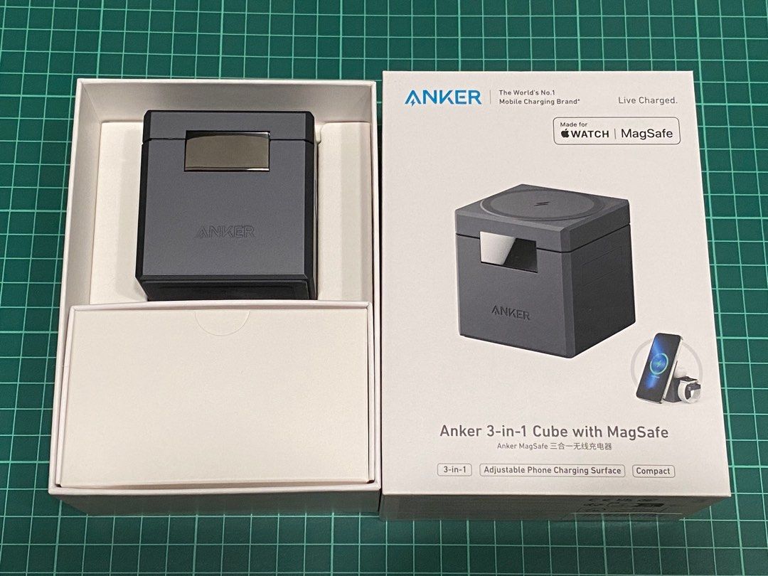 Anker 3 合1 MagSafe Cube Anker 3-in-1 Cube with MagSafe, 手提電話