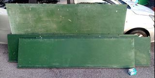 Antik/antique/Vintage Papan hijau / papan hitam / black board / chalk board sekolah lama..