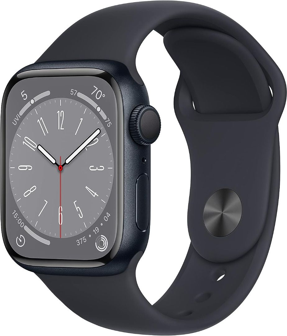 Apple Watch Series 8 (GPS) 41毫米41mm 午夜暗色鋁金屬錶殼配運動錶帶