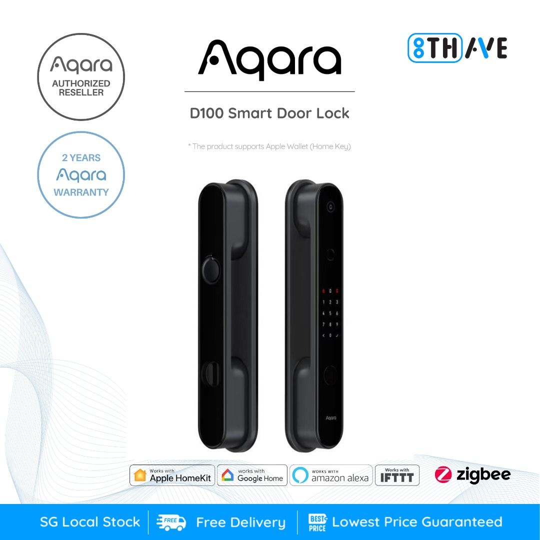 Aqara D100 Smart Door Lock Zigbee Homekit Wallet Key