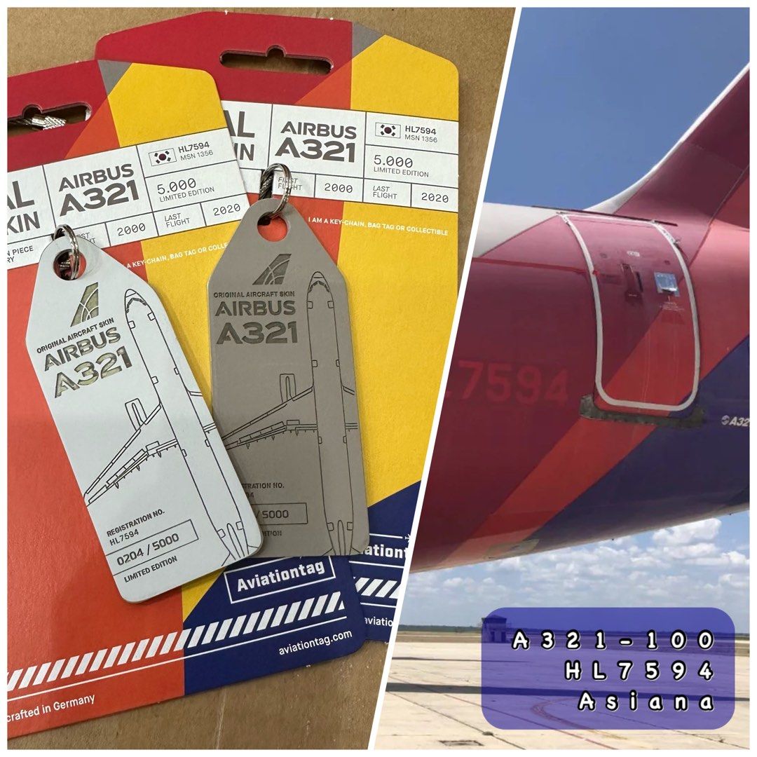 AVIATIONTAG アシアナ航空 A321 HL7594 【公式通販】