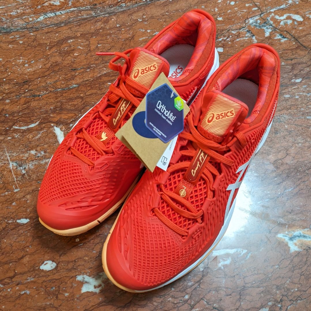 Asics 2023 Court FF 3 Novak Djokovic US10.5 Tennis Shoes Sports Equipment Sports Games Racket Ball Sports on Carousell