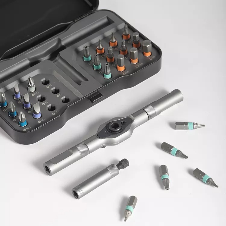ATuMan 袖珍精密精密手動棘輪螺絲批套裝磁性螺絲批 ynsitmckp ATuMan Pocket Precision Precision ...
