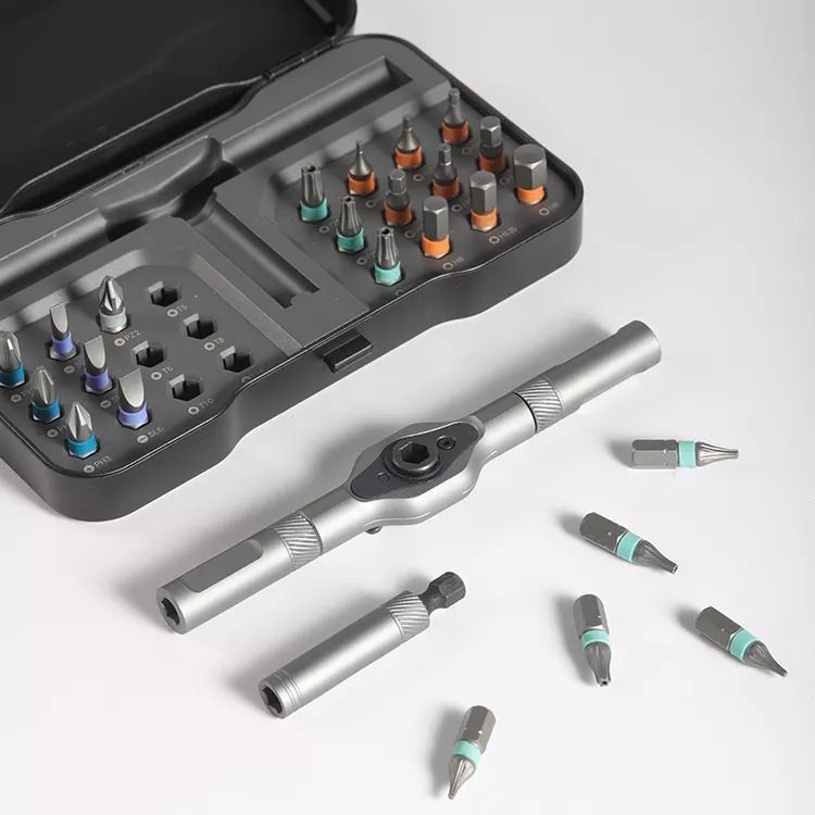 ATuMan 袖珍精密精密手動棘輪螺絲批套裝磁性螺絲批 ynsitmckp ATuMan Pocket Precision Precision ...
