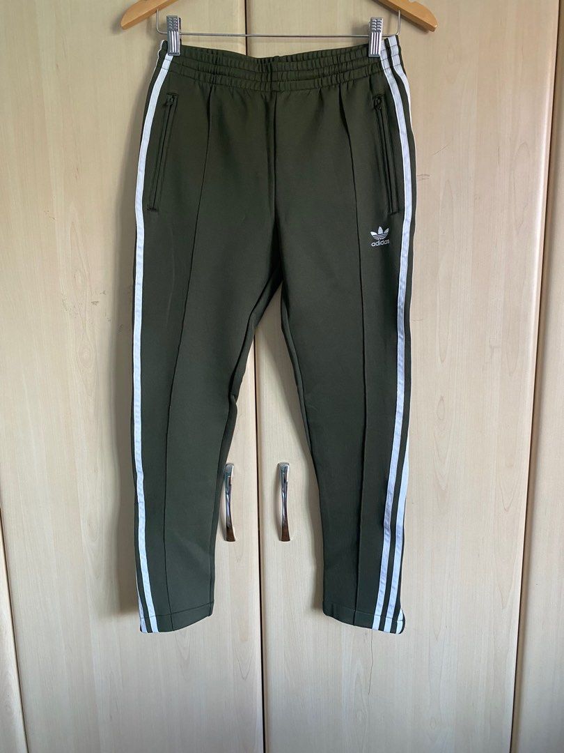 Khaki green adidas joggers store
