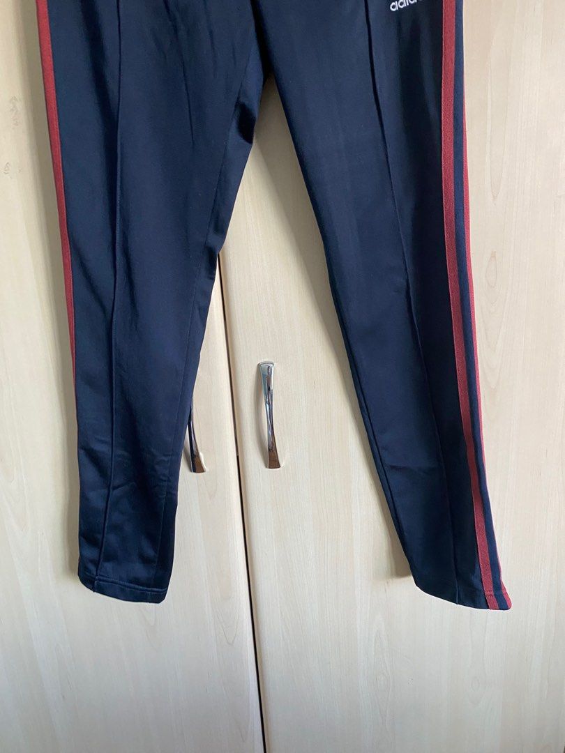 Adidas blue red striped pants deals