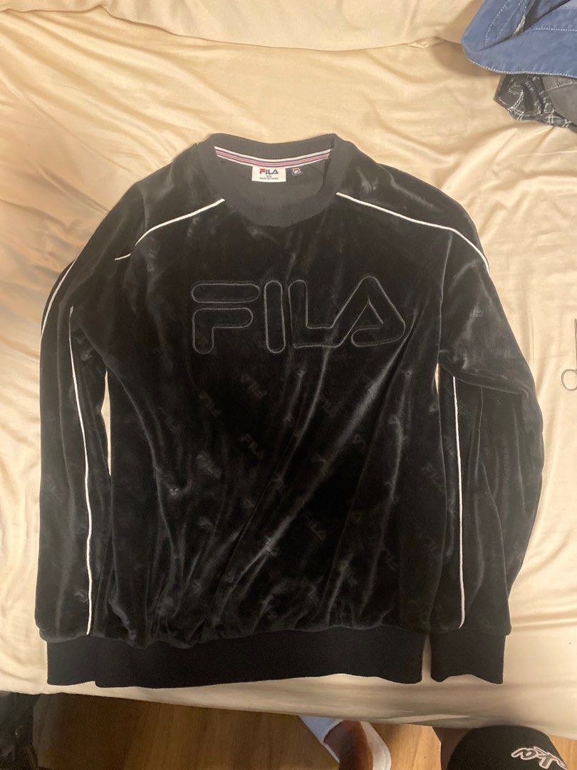 Fila velvet sweatshirt store