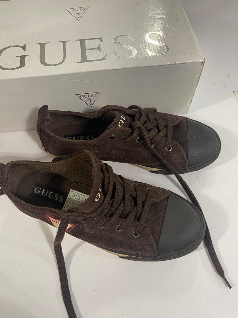 Guess suede shoes store