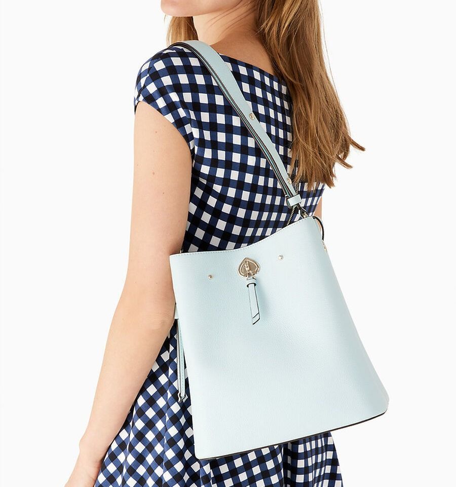 AUTHENTIC KATE SPADE Marti Large Bucket Bag BlueGlow