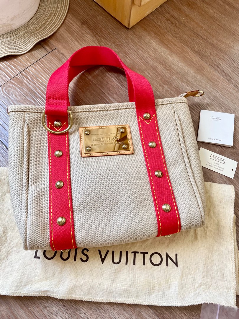 Louis Vuitton Straw and Pouch, Luxury, Bags & Wallets on Carousell