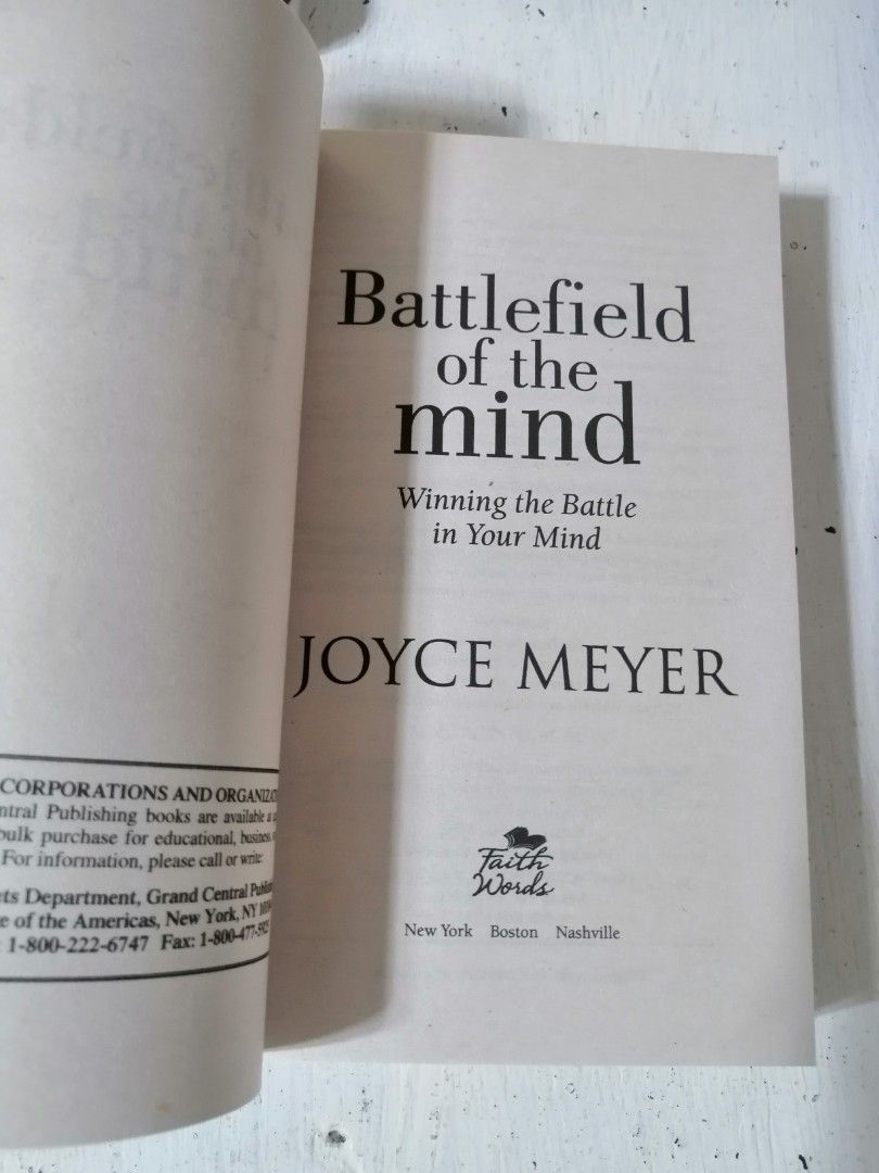 Battlefield of the Mind by Joyce Meyer, Hobbies & Toys, Books ...