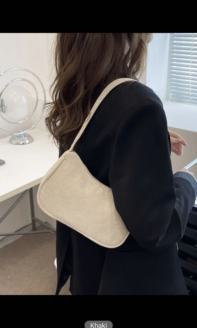 Corduroy baguette deals bag