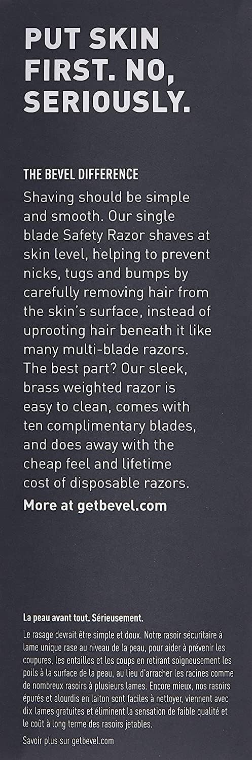Bevel Safety Razor for Men, Double Edge Blades to Prevent Bumps (Safety ...