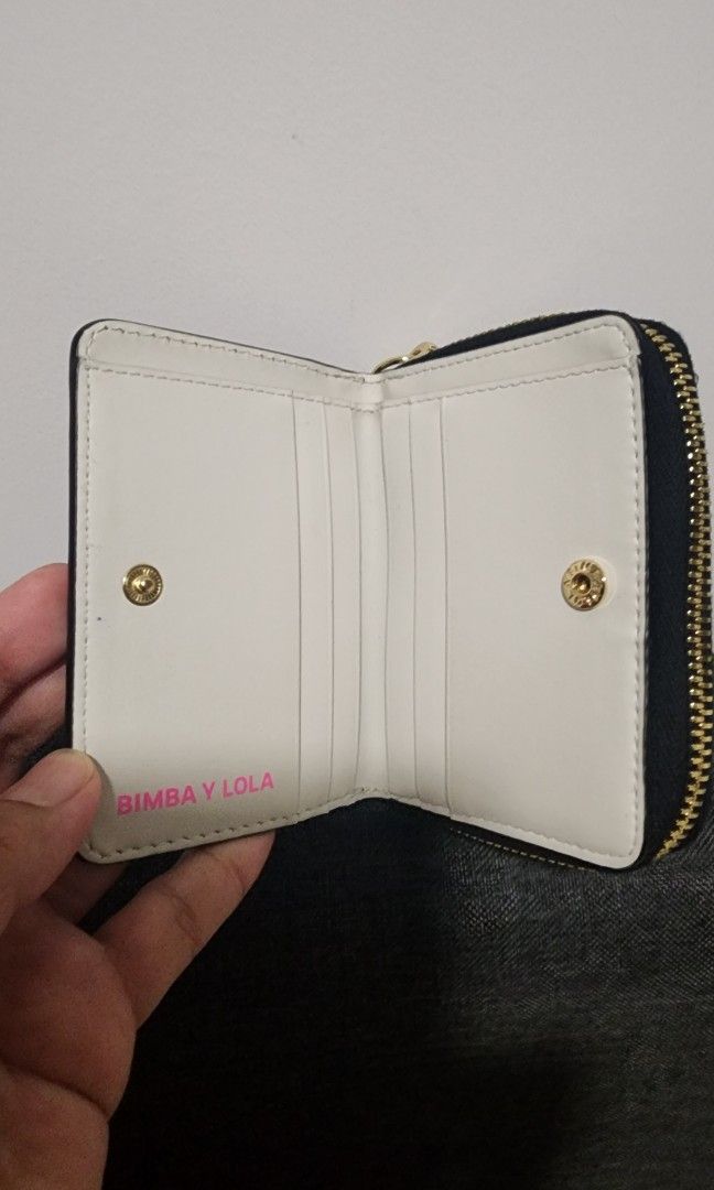 BIMBA Y LOLA Large Nylon Zip Around Wallet in Taupe