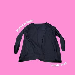 Black cardigan