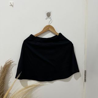 Black Flare Mini Skirt