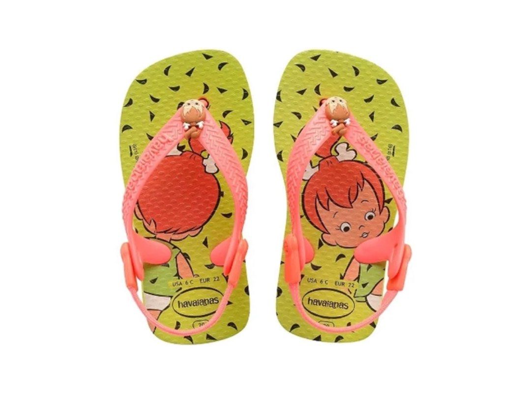 BNWT Havaianas Baby Flinstones Sandal size 8c Babies Kids
