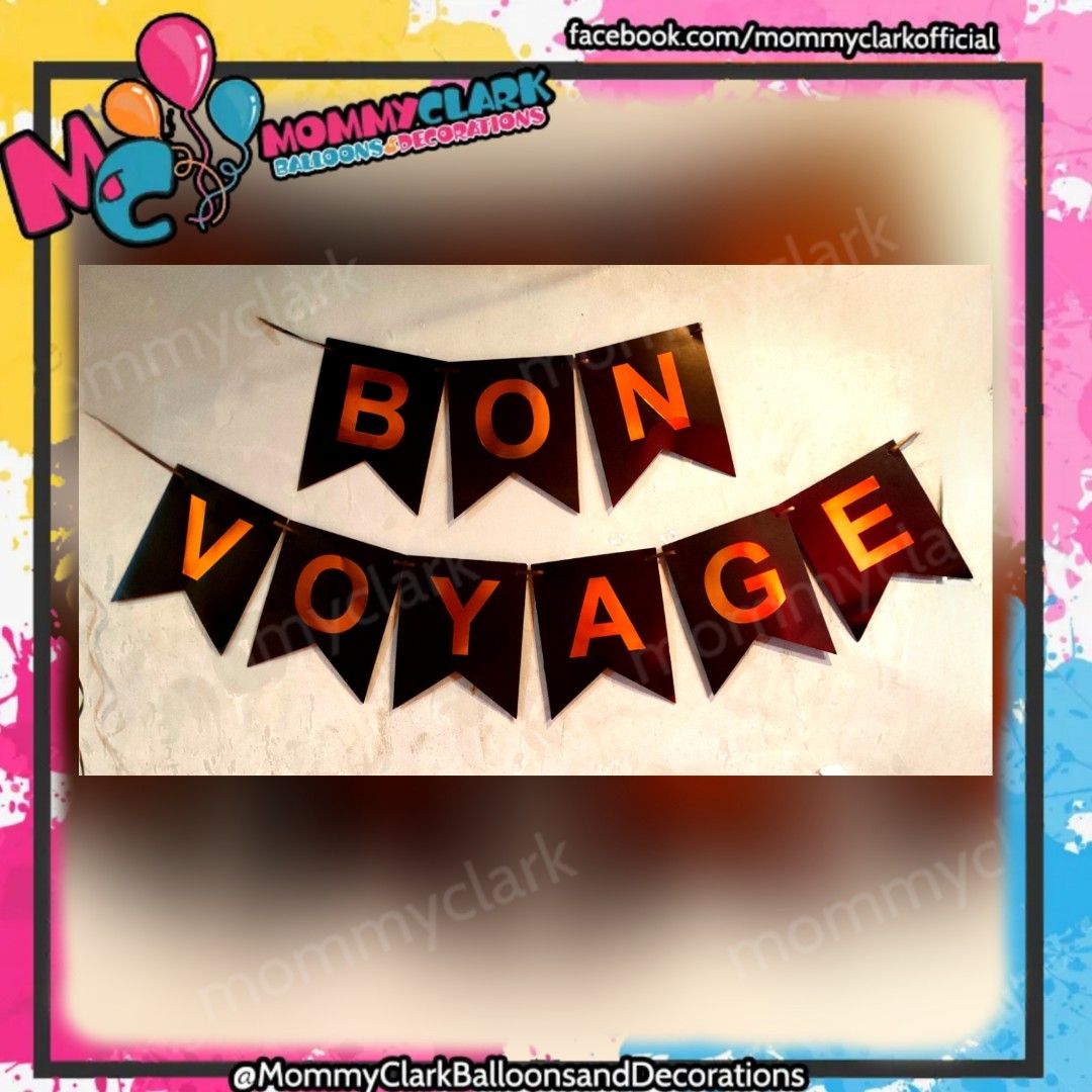 bon voyage party banner