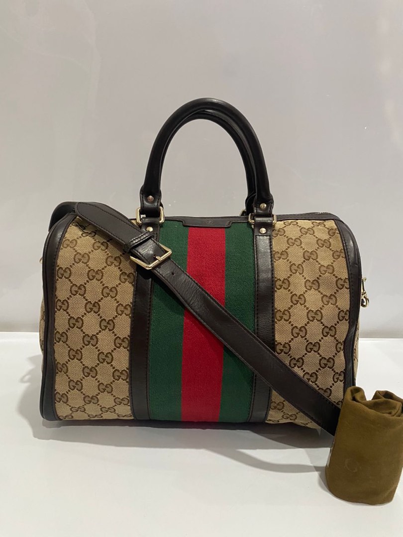 Vintage Gucci Speedy Boston Bag, Luxury, Bags & Wallets on Carousell