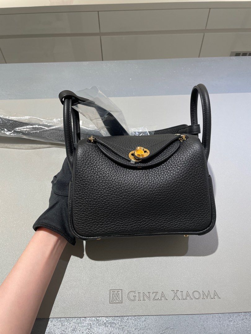Ginza Xiaoma - ✨Mini Lindy in Black Clemence leather with