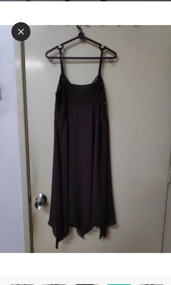 Chiffon plunge dress hot sale