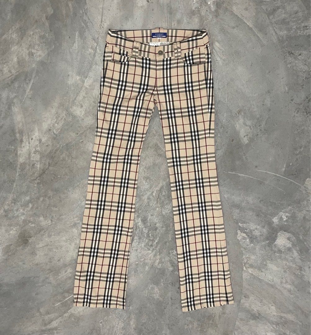 BURBERRY trousers in check wool  Beige  Burberry pants 8033467 online on  GIGLIOCOM