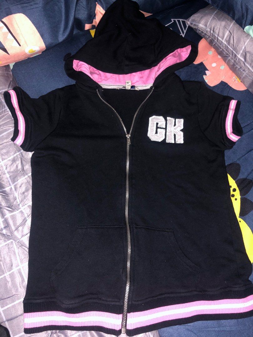 Calvin klein short new arrivals sleeve hoodie